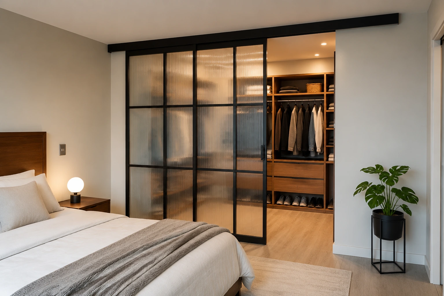 Dormitorio y walk-in closet